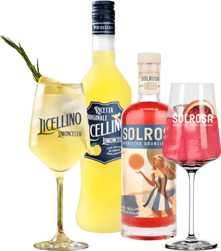 Musujące lato z Licellino & Solrosa - 2x pakiet degustacyjny inkl. 2 kieliszki