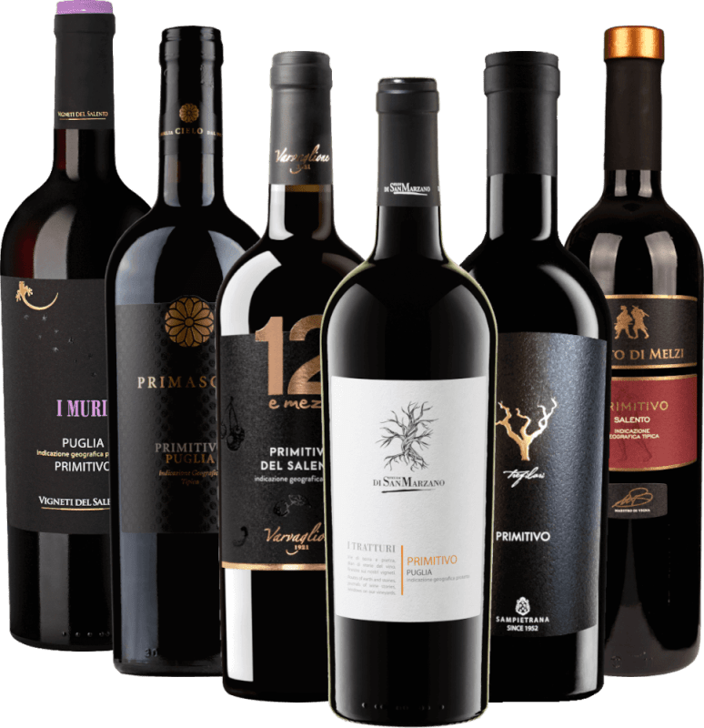 Skarby Primitivo z Apulii - 6x pakiet degustacyjny